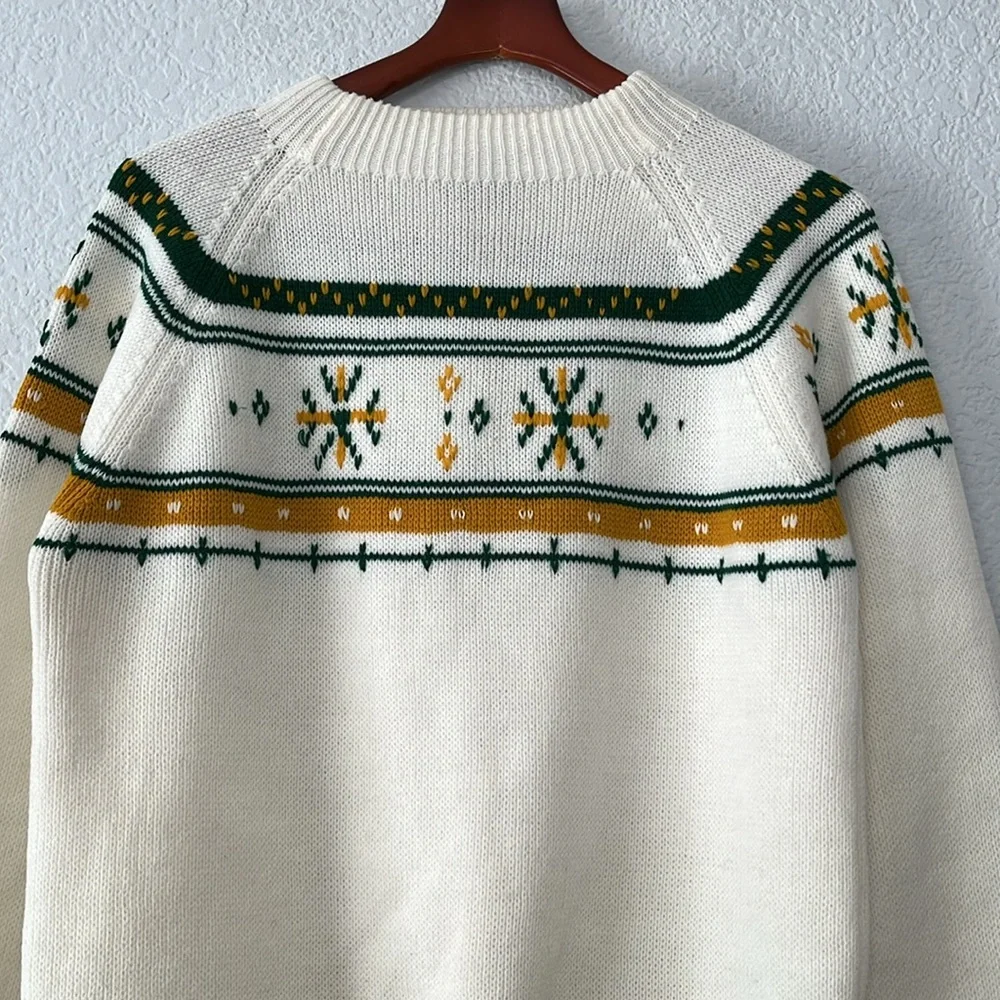 Vintage 70s JCPenney Acrylic Fair Isle Swester